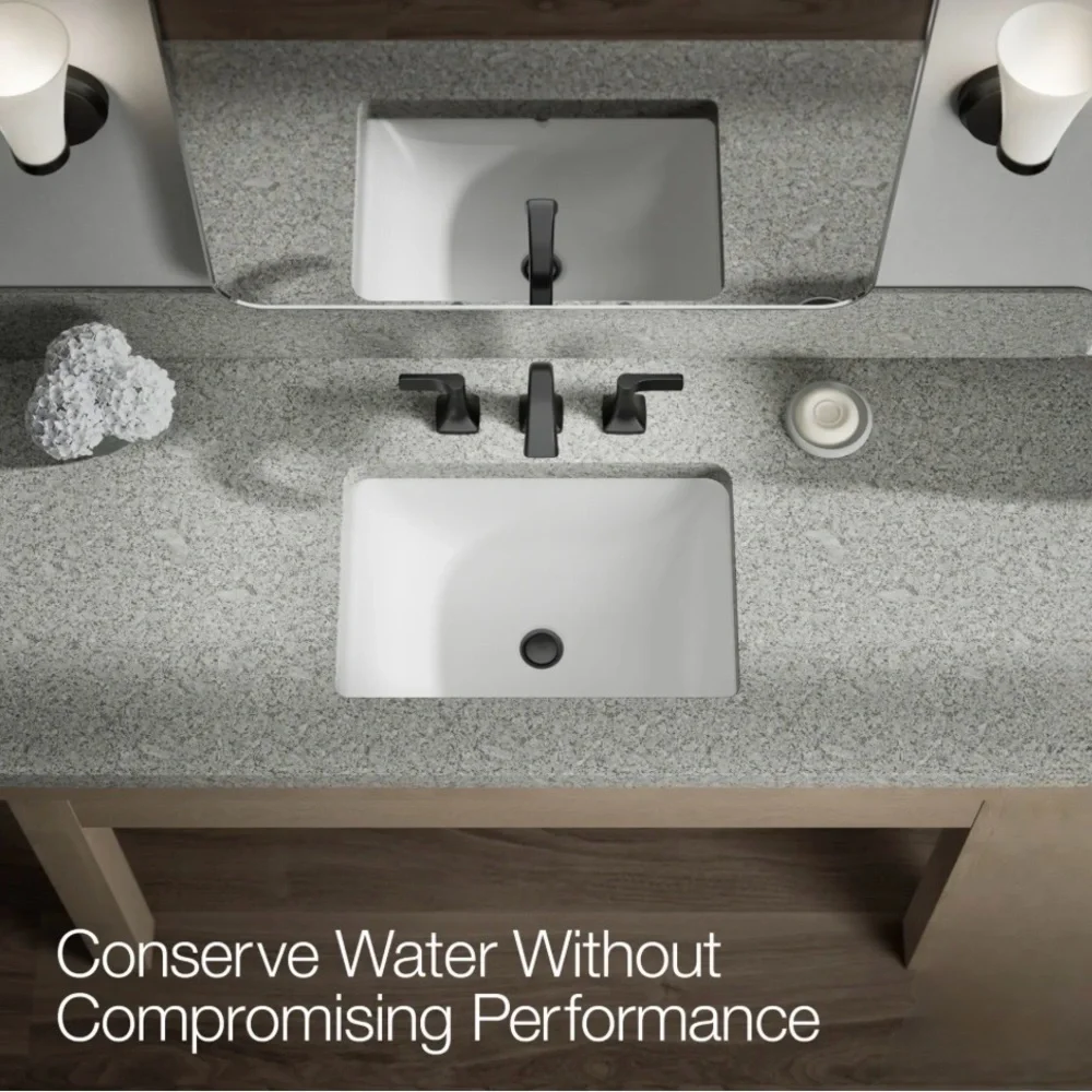 Kohler Riverly Matte Black Bathroom Faucet Widespread 2 - Handle New